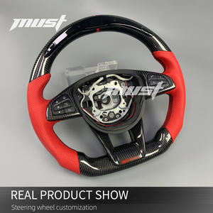 <span class=keywords><strong>Volant</strong></span> personnalisé en fibre de carbone avec LED pour Mercedes-Benz W205 W222 R231 GLA45 GLS 63 E63 S GT S65 GLC43 C43 C63 SL550 2015-2018 - Product Image 3