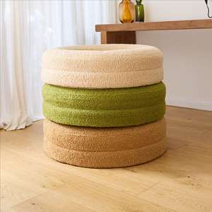 Cama Ortopédica de Lujo para Mascotas Perros y Gatos Marrón Blanco Tamaños Grande Pequeño Funda Extraíble Cálida Patrón Sólido de Animal Personalizada - Product Image 6