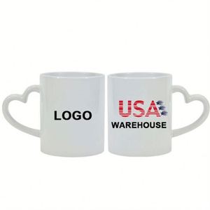 Taza de Agua Personalizada con Logotipo al por Mayor, 11 oz/15 oz, Taza de Café de Cerámica Blanca Sublimable Personalizable con Asa - Product Image 1