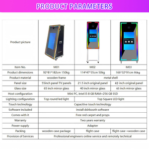 Cabina de Fotos con Espejo Mágico con IA Personalizada, Compatible con Cámara, Pantalla Táctil, Espejo para Selfies con Bandeja para Impresora - Product Image 2