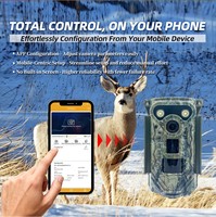Caméra de surveillance de la faune 32MP 4K compatible solaire avec portée de détection PIR de 30m, image nocturne couleur, IP68 pour conditions météorologiques extrêmes
