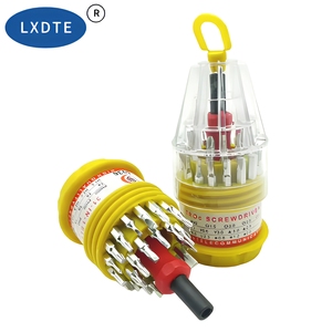 Kit de <span class=keywords><strong>tournevis</strong></span> multi-embouts industriel LXD 31 1 avec poignée en plastique, support d'embouts et pointe magnétique pour réparation de téléphones et disques durs – Outils à main - Product Image 4