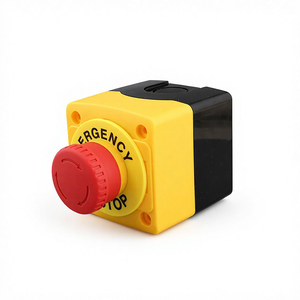 HBAN 1 Schließer 1 Öffner Drucktastenschalter, wasserdicht, Metall, rastend, Not-Aus-Schalter, Pilzdrucktaster 16mm 19mm 22mm - Product Image 2