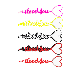 Vente chaude, clé en plastique à sublimation « Clé de mon cœur » avec insert métallique pour cadeaux de la Saint-Valentin en impression personnalisée - Product Image 3