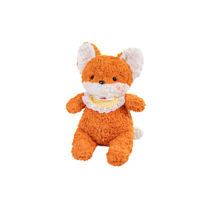 Weißes Lamm-Plüschtier mit Spitzenkragen Niedliches Schaf-Kuscheltier Weiche Flauschige Kuschelpuppe für Baby Kinder Tröstungsgeschenk - Product Image 4