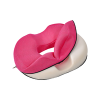 Coussin orthopédique confortable en mousse à mémoire de forme tissée pour coccyx, coussin de siège en forme de donut pour soulagement des hémorroïdes, amovible et lavable