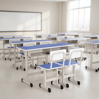 Ensemble de mobilier de bureau et scolaire pour partenaires de vente en gros : Bureau et chaise ergonomiques, table et chaise d'étude à assembler