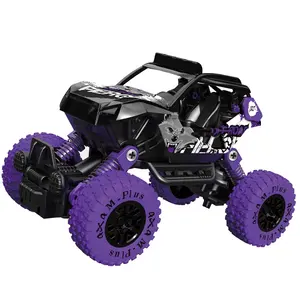 Coche de juguete todoterreno con diseño de Animal grande púrpura, serie 1/32, paquete único, 4 ruedas, aleación de fundición a presión