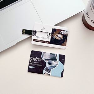 แฟลชไดรฟ์ USB 2.0 พิมพ์โลโก้ตามสั่ง ราคาโดนใจ ของขวัญธุรกิจคุณภาพสูง ความจุ 16GB 32GB รูปทรงบัตรเครดิต พลาสติกคุณภาพดี - Product Image 2