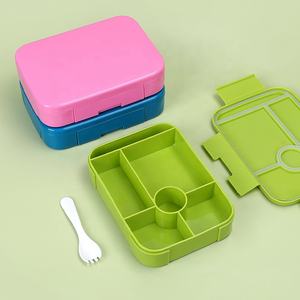 मुफ्त नमूना 1000 एमएल स्कूल लंच बॉक्स बच्चे के लिए अनुकूलित आयताकार बॉक्स भोजन बच्चे के लिए 5 डिब्बे लंच बॉक्स - Product Image 4