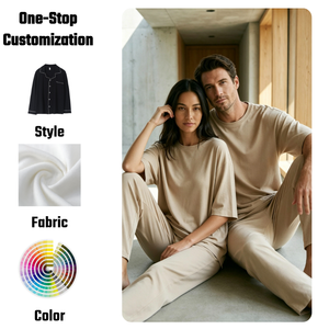 Conjunto <span class=keywords><strong>de</strong></span> Pijamas <span class=keywords><strong>de</strong></span> Modal Transpirable Premium para Mujer, Conjunto <span class=keywords><strong>de</strong></span> Pijamas para Hombre, Conjunto <span class=keywords><strong>de</strong></span> Pijamas Personalizado <span class=keywords><strong>de</strong></span> Alta Calidad, Ropa <span class=keywords><strong>de</strong></span> Dormir para Hombre y Mujer - Product Image 2