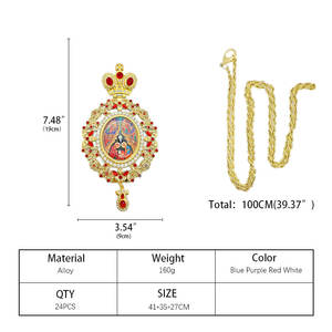 <span class=keywords><strong>Cruz</strong></span> de Natividad <span class=keywords><strong>ortodoxa</strong></span> de aleación de Zinc HT con cadena <span class=keywords><strong>Cruz</strong></span> pectoral <span class=keywords><strong>ortodoxa</strong></span> <span class=keywords><strong>rusa</strong></span> redonda para sacerdote obispo - Product Image 5