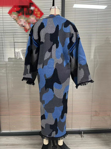 Nuovo <span class=keywords><strong>Cardigan</strong></span> Lungo da <span class=keywords><strong>Donna</strong></span> alla Moda per Autunno Inverno Primavera, Maglione Casual con Blocchi di Colore a Contrasto, <span class=keywords><strong>Giacca</strong></span> da <span class=keywords><strong>Donna</strong></span> - Product Image 6