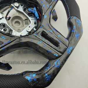 พวงมาลัยรถยนต์หนังแท้แบบเจาะรู คาร์บอนไฟเบอร์ฟอร์จ รุ่นใหม่มาแรง สำหรับ BMW G20 G30 G01 ซีรีส์ 3 ซีรีส์ 5 - Product Image 2