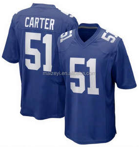 Migliore Qualità Personalizzata # 6 Jaxson Dart # 44 Cam Skattebo # 51 Abdul Carter # Maglia da Football Americano 97 Dexter Lawrence II Cucita - Product Image 2