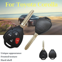 Excellent boîtier de clé vierge à 3+1 boutons, modèle 12BBY CMII ID 2005DJ1379, compatible avec les clés de voiture Toyota 2005DJ1379