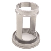 Manchon de cylindre en acier inoxydable usiné CNC ISO9001 avec fentes longitudinales et rainures internes pour machines industrielles