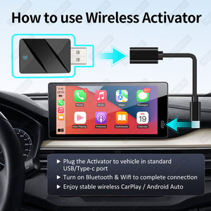 Boîtier intelligent 2-en-1 pour CarPlay filaire et sans fil, Android Auto, Bluetooth, Wi-Fi, USB, Plug & Play, compatible avec 99% des véhicules - Product Image 5