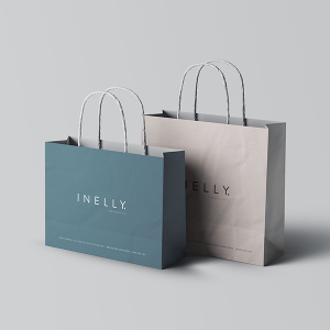 Bolsas de Regalo de Papel Kraft de Lujo con Diseño Floral para Ropa, Bolsas de Compras Premium para Souvenirs, Logotipo Personalizado, Venta al Por Mayor de Alta Gama - Product Image 4