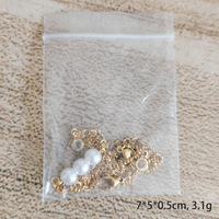 Joyería de Mano de Diseño Exclusivo de Alta Gama, Serie Bestie, Cadena de Acero Inoxidable Chapada en Oro de 18K, Doble Capa, 6mm, Imitación