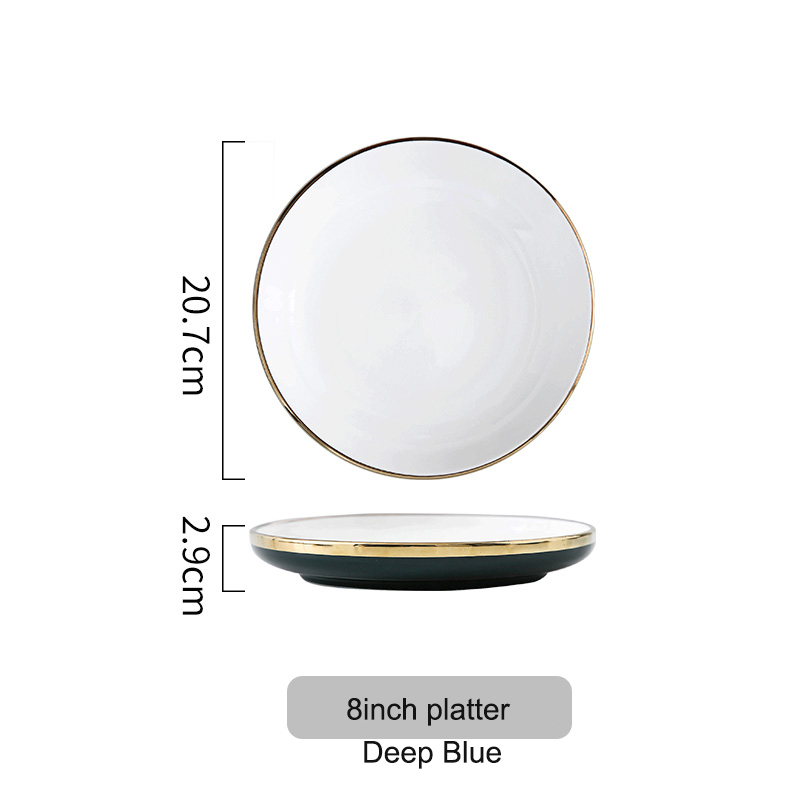 8 inch platter white