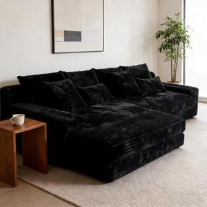 Divano Comprimibile per Soggiorno, <span class=keywords><strong>Mobili</strong></span> Compatti e Portatili, Seduta in Tessuto Morbido e Confortevole - Product Image 1