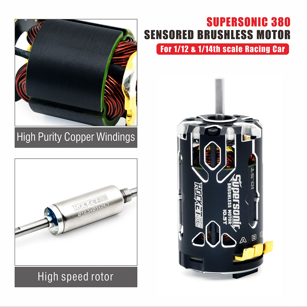 Rocket RC 380 Brushless Motor - High Performance for Drift