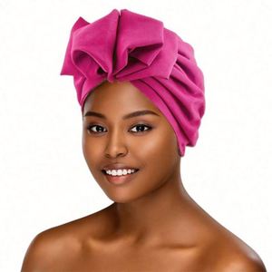 Turban noué pour femme, prêt à l'emploi, de haute qualité, tendance, multifonctionnel, pour l'extérieur, en coton respirant, taille adulte - Product Image 1