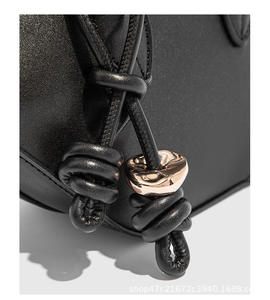 New Fashion Women's PU Women's Retro Shoulder Bag Handle Durable Bucket Bag - Product Image 2