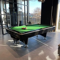 Table de billard de style américain de 9 pieds pour jeu d'intérieur, table de billard à 9 boules avec plateau en ardoise, retour automatique des billes, table de billard commerciale