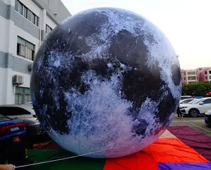 Giant Advertising Inflatable Moon Model Large Inflatable Moon Balloon With Led Light