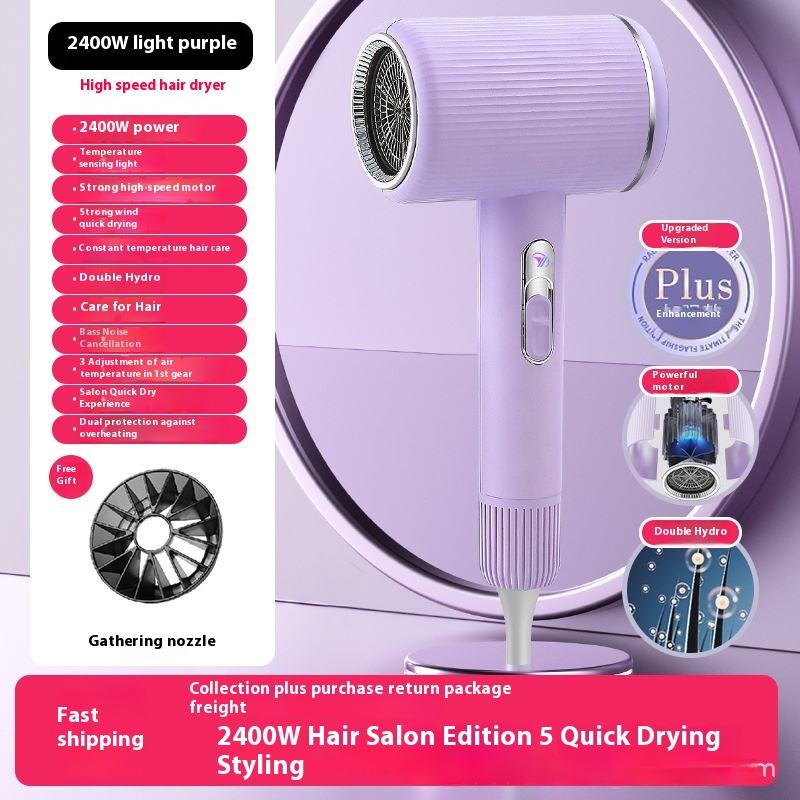 Y10หมอกสีม่วง2400W + หัวฉีดลมเครื่องเดียว