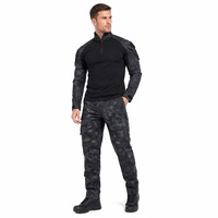 Ensemble uniforme de combat tactique CS en gros pour hommes : chemise slim fit et pantalon cargo pour instructeurs et activités de plein air