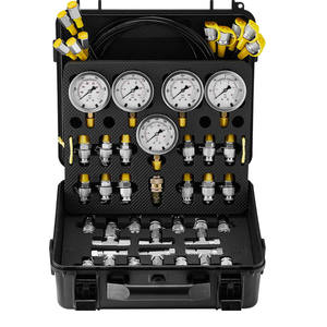 Kit de Teste de Pressão Hidráulica HUBEN, Conjunto de Testador de Manômetro de Pressão Hidráulica para Escavadora - Product Image 1