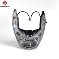 Nouveau phare de moto de remplacement de qualité supérieure, code OE standard, performances stables, conduite sur routes urbaines et rurales, garantie 1 an