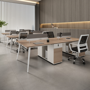 OEM Premium di lusso in stile moderno E1 <span class=keywords><strong>MFC</strong></span> mobili da ufficio convertibili in legno modulare scrivania tavolo da ufficio industriale - Product Image 4