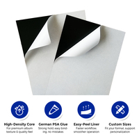 Feuille de PVC autocollante pour album photo, feuille de PVC blanche 0,5 mm 31x31, comment fonctionnent les albums photo autocollants