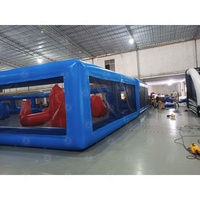 Labyrinthe gonflable géant personnalisé Laser Tag jeu arène gonflable CS Bunkers couverture jeux de Sport