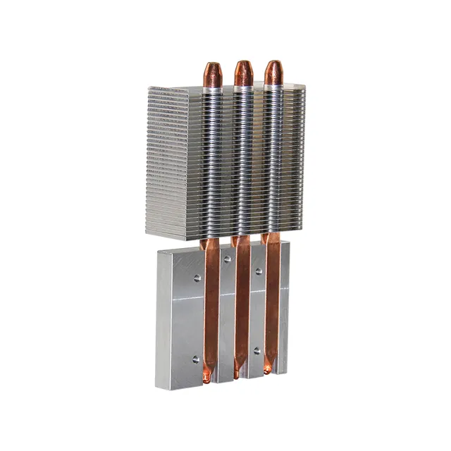 China OEM Custom Copper Skived Pin Fin CPU Heatsink for Laptop, Anodized Cooling Heatsink