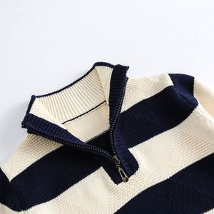 Camiseta Nueva para Niños 2022, Estilo Otoño Invierno, Suéter Grueso a Rayas para Bebés - Product Image 4
