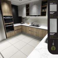 Nouveau produit Carreau de porcelaine gris mat antidérapant moderne 60x60 pour la décoration des murs et du sol du bureau