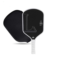 Raquette de pickleball en fibre de carbone durable de 16 mm avec noyau en nid d'abeille T700 à haute friction, pressée à chaud, pour l'entraînement et le divertissement