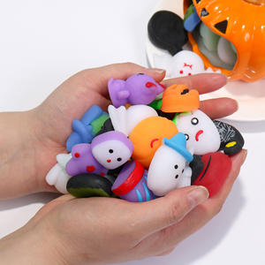 DHF1261 أنواع مختلفة من ألعاب الضغط، سلسلة الهالوين المرعبة: جمجمة، خفاش، عنكبوت، حيوانات، ألعاب سكويشي صغيرة جذابة - Product Image 5