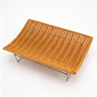 PP mand met metalen frame, voedselveilige, waterdichte opbergmand voor fruit, brood, bakkerij, supermarkt presentatie