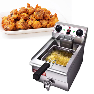 Freidora Eléctrica Comercial para <span class=keywords><strong>Papas</strong></span> Tornado/<span class=keywords><strong>Donuts</strong></span>/Postres en Forma de Cono, Alta Precisión, 13L Gran Capacidad, Acero Inoxidable, 220V, Nueva - Product Image 1