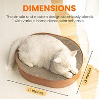 Chat ovale griffoir carton lit interactif Kitty formation jouet recyclé conseil chat gratter