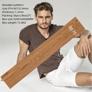 1.5mm LVT Floor 100% Virgin Material New Design Dry Back Wood Series Plastic PVC Vinyl Flooring Plank