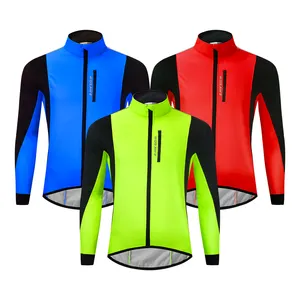 Велосипедные куртки WOSAWE для мужчин и женщин, зимняя теплая куртка для бега, ветрозащитная дышащая Светоотражающая ветровка из мягкого материала