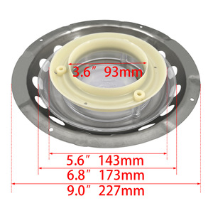 Tapa de escotilla de acero inoxidable de 227 mm para barco, pieza de repuesto para reparación de herrajes marinos - Product Image 4
