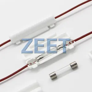 ZEET 6x30mm Glass fuse Tube White Fuse Holder